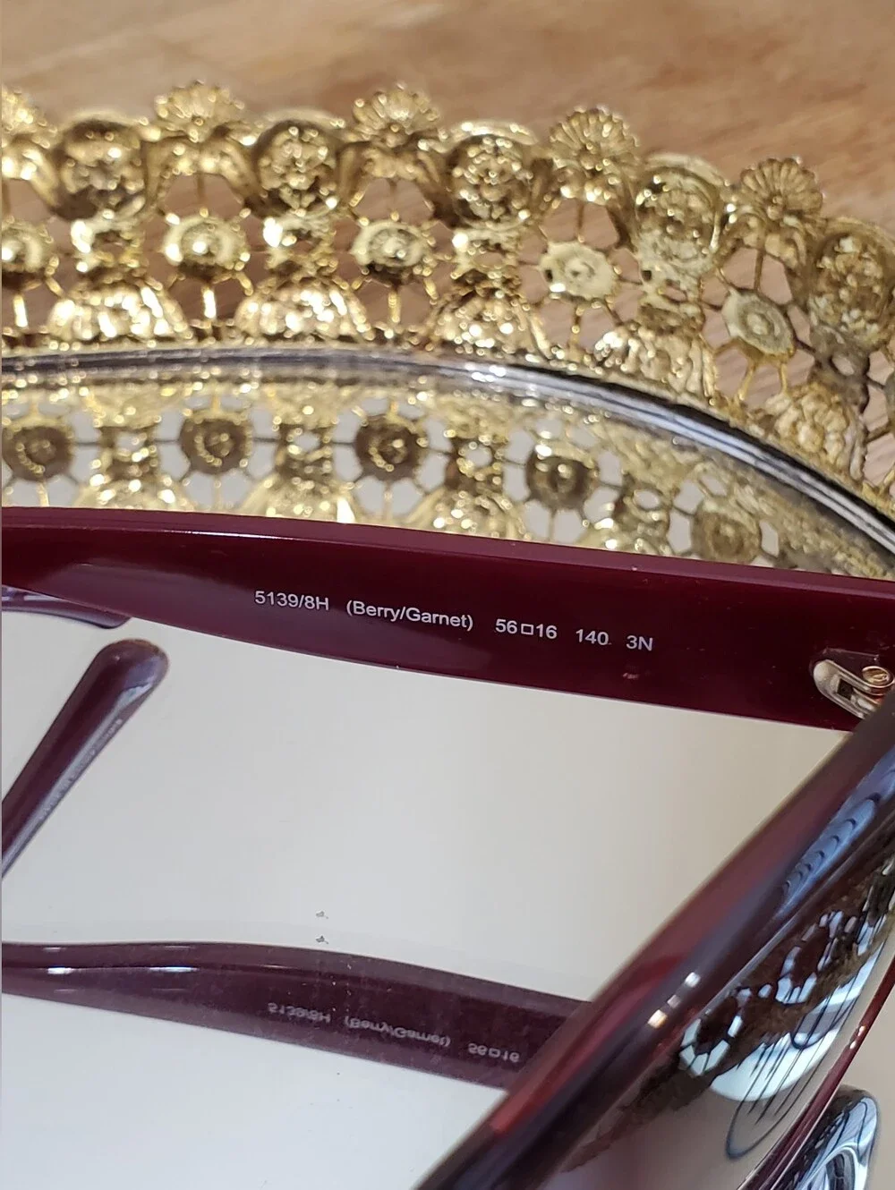 COACH Women's Burgundy Oval Sunglasses - NEW